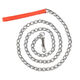 Dog leash anti-bite pet walking leash small, medium and large dog universal dog leash collar dog iron chain 1.7m traction + collar (red) diameter 2mm 6Jin Jin equals 0.5kg for indoor dogs