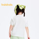 Balabala children's clothing girls short-sleeved T-shirt top summer sweet and fashionable 201224117012