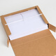 Boîte de fichiers en papier importée Thai A4 Dark 674g Boîte de stockage de fichiers papier kraft de haute qualité Boîte d'information économique 60 mm10 pack J6746