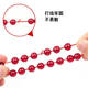 Daiyan beading accessories cord flat elastic cord diy handmade beaded bracelet cord beaded bracelet cord elastic cord rubber band red / thick 0.8mm long 60m