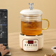 Mini multifunctional health pot all-glass electric ceramic stove health kettle small office tea maker 2024 new teapot mini flower teapot health cup for one person smart electric ceramic stove + 1.05L glass cup + glass tea drain