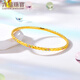 Liufu-Schmuck Massive Gold süß Farbe Dopa Geometrisch Aminfarben Handwerk Gold Armband Preistpreis L02TBGB0017 54 mm-15,99g (einschließlich Arbeitskosten 1343 Yuan)