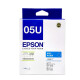 爱普生（EPSON）原装05U 05N墨盒WF-4838 WF-7848 7318 7841打印机黑色彩色墨盒 墨水 原装墨盒05U青色(约打印1200页)