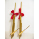 Lnga Landgre Guizhou Miao Lusheng Ethnische handgefertigte Bambus -Instrumentenbühne Performance Requisiten Lusheng 6 Röhren Großer und kleiner Lushg -Beutel mittelgroße Edelstahl Mund 75*35 cm Blasenstil
