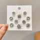 Daiyan neckline anti-glare concealed buckle clothes chest fixed brooch button accessories pins sewing-free artifact invisible small buckle anti-glare concealed buckle random 10 pieces