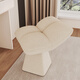 Fengxi designer creative dressing table makeup stool living room small stool shoe changing stool rotating low stool sofa stool manicure chair milk coffee color cannot rotate chenille fabric