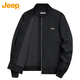 Jeep (JEEP) Jacket Men's Bomber Jacket Executive Autumn and Winter Workwear Baseball Collar Retro Top Men's Khaki XL