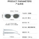 LOVECRAFT European and American women's sunglasses beige frame gray sheet*1 pair retro cat eye sunglasses UV sunglasses