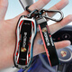 Chijie adapté à Porsche Cayenne Key Cover Macan Car 911 décorative Paramela 718 Sac Taycan Shell Backle B Style de course [Black Cool] + Boucle bracelet