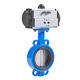 
Pneumatic butterfly valve D671X-16/P Neuter clamp type bulb ink 304 stainless steel quick cut valve water valve DN40-AT double-acting bulb ink plate