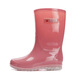Chaussures en caoutchouc à tube moyen pour femmes pour femmes Bottes de pluie antidérapantes imperméables usureur semelle plate et assurance du travail de travail en plein air