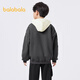 Balabala boys' jackets children's autumn clothes children's clothing medium and large children's loose splicing embroidered baseball collar top 202323105111