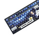 Belly Spirit mk870 Van Gogh’s starry sky side engraved wired Bluetooth wireless mechanical keyboard customized office e-sports game mute [single mode] Obsidian Starry sky side engraved KTT burgundy shaft [mahjong sound] 87 keys