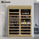 SILIWERE red wine cabinet, constant temperature wine cabinet, home red wine cabinet, living room wine cabinet, custom red wine cabinet, width 800 depth 450 height 2200 champagne gold 2 units 500L exclusive version