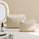 Bonayun Simple Makeup Bag Travel Bols de embrague portátil Gran capacidad Cosméticos Cosméticos Bag Bag Lipstick Bag Beige Small Size
