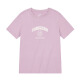 361 Degree Sports T-shirt Women's 2024 Summer New Regular Casual Top Round Neck Short T-shirt Light Smoked Purple L