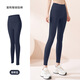 MOLOON yoga pants for women, quick-drying, high-waisted, hip-lifting, high-elastic, naked-feeling, seamless peach-butt Pilates running sports fitness pants, gray lake blue S (recommended 80-95Jin Jin equals 0.5kg)