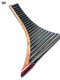 Youyyou Ebony Panflute Professional Performance Master Collection Collection Pure Pure Handmade 22/25 Tube G / C Instrument de guéris