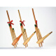 Lnga Landgre Guizhou Miao Lusheng Ethnische handgefertigte Bambus -Instrumentenbühne Performance Requisiten Lusheng 6 Röhren Großer und kleiner Lushg -Beutel mittelgroße Edelstahl Mund 75*35 cm Blasenstil