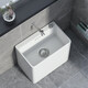 Bailey's ceramic mop pool household balcony basin one-piece rectangular heightened bathroom mop pool with faucet sink B08 Taiwan control (47*29*40)
