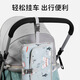 Antarctic portable baby diaper pad Oxford cloth diaper separating portable diaper storage mommy bag gray