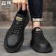 Semir men's low-top Martin boots 2025 new sneakers business formal black leather shoes British casual commuting work shoes black 39 standard sports shoe size