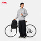 Li ning plus samt warm warmes Kapuzen-Sweatshirt für Männer 2024 Herbst und Winter Neuer Retro-Druck Einfache Sporttop AWDU673 BC17 FLOWE GRAY-1 L (175)