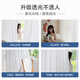 Beijing-made velvet white gauze curtain, impermeable semi-blackout screen, living room balcony hook curtain, width 3*height 2.65 meters
