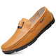 Dick Lane Dick Lane Light Luxury Bean Zapatos para hombres 2025 String and Summer Hollow Nuevo estilo para hombres Ligero suave zapatos de cuero plano para hombres 5008 Negro (hueco) 41