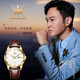 OLEVS (OLEVS) Switzerland certified top ten women's watches, mechanical watches, fully automatic, high-end, simple and elegant women's watches for girlfriends, upgraded and enhanced version-OLEVS 6629-brown skin and white face women