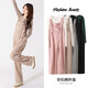 Miduli maternity overalls suit autumn and winter plus velvet thickened maternity pants winter wide-leg pants autumn trousers winter wear khaki overalls-velvet XL size (recommended 130-160Jin Jin is equal to about 0.5 kg)