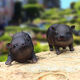 Han Chang Garden Decoration Garden Ornaments Creative Gifts Piggy Model Resin Crafts Animal Simulation Pig Ornaments Station Black Pig Pair