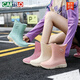 Botas de lluvia japonesas de cartelo para cocina para mujeres zapatos de goma resistentes al desgaste resistente al desgaste de las botas de lluvia afuera de agua impermeable