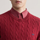 Youngor (YOUNGOR) wool sweater men's wool blended cable textured wool sweater soft, comfortable and rich to wear 2025 shopping mall same style red YYHW635285NYA M 100cm (recommended 125-145Jin Jin equals 0.5 kg)