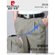 Pierre Cardin High de gamme Brand de gamme Pure Coton Pure Double pantalon décontracté masculin Pantalon Spring and Summer Gin Deep High Taies Pantalon masculin haut de gamme Vernite Spring and Summer [Style mince] Khaki profond 6626-4 40 [210jin [Jin est égal à environ 0,5 kg]]]