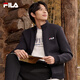 FILA Official Jacket Men's Autumn and Winter Basic Comfortable Simple Casual Commuting Stand Collar Top Jacket Men Legend Blue-NV XL 180/100A/XL