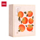 Deli Photo Album 6-inch 100-piece family photo album couple travel photo album commemorative album children's growth record book Persimmon style PQ858