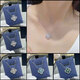 Four-leaf clover necklace 18k gold Seiko version High-end customized version full of diamonds White diamond necklace