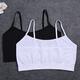Ji Yafu without breast pads, sports underwear, bottoming straps, tube top, anti-exposure, half-length short navel-baring vest, women's cotton, white, one size fits all (good quality - high elasticity)