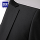 Luo Meng suit suit men's business casual professional formal wear groom wedding dress slim groomsmen jacket small suit men black single top 4XL