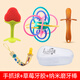 Jingmengyuan Baby Teeth Fixing Device, Molar Stick, Small Mushroom Bites, Baby Chewables, Manhattan Hand Ball Toy, Silicone Waterable Hand Ball + Strawberry + Nano Rod + Refiner + Box