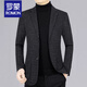 ROMON brand high-end men's casual suits spring, autumn and winter middle-aged business single suit jackets large size suit tops for men 20208 gray M 170 (95-120Jin Jin equals 0.5 kg)