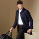 Antonio high-count worsted 100% sheep wool men's high-end jacket mid-length coat business executive windbreaker