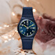 Swatch [Recommended for hot products] Swatch Swiss watch simple luminous student waterproof pointer quartz watch Gentleman blue 2.0 SO28N702