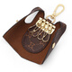 Mashalanti Key Sac pour les femmes clés de voiture de voiture pour femmes Mini Geste Taist Keychain Bag cadeau d'anniversaire pour la mère et la femme Dark Brown
