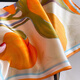 Story Life Mulberry Silk Chinese Style Lotus Fashion Silk Small Square Scarf Women's Scarf Spring Summer Autumn Korean Style Girlfriend's Neck Protection Scarf Orange Gradient 53*53cm
