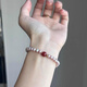 Pearl bracelet diy homemade cinnabar red beaded women's new Chinese style red pearl beaded bracelet