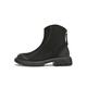 
Tianmeiyi women's boots shopping mall same style rear zipper short boots slim and versatile women's casual boots fashionable women's shoes BJ841DZ4 black suede 36