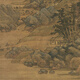 
The ancient green landscape painting scrolls of the Yuan Zhao Yongjiang Mountains and Boats. The famous paintings of the Yuan Dynasty, the ancient paintings and hanging paintings. The pictures of the Gao Yi of Mengxi Mountain in Yuan Dynasty, 12212 50X84 cm (spraying painting heart size)