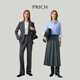 PRICH Zero Dye Simple High-Smart Workplace Shoulder Waist Suit 2025 Winter New Commuting Jacket New Year 15 Gray Suit M 165